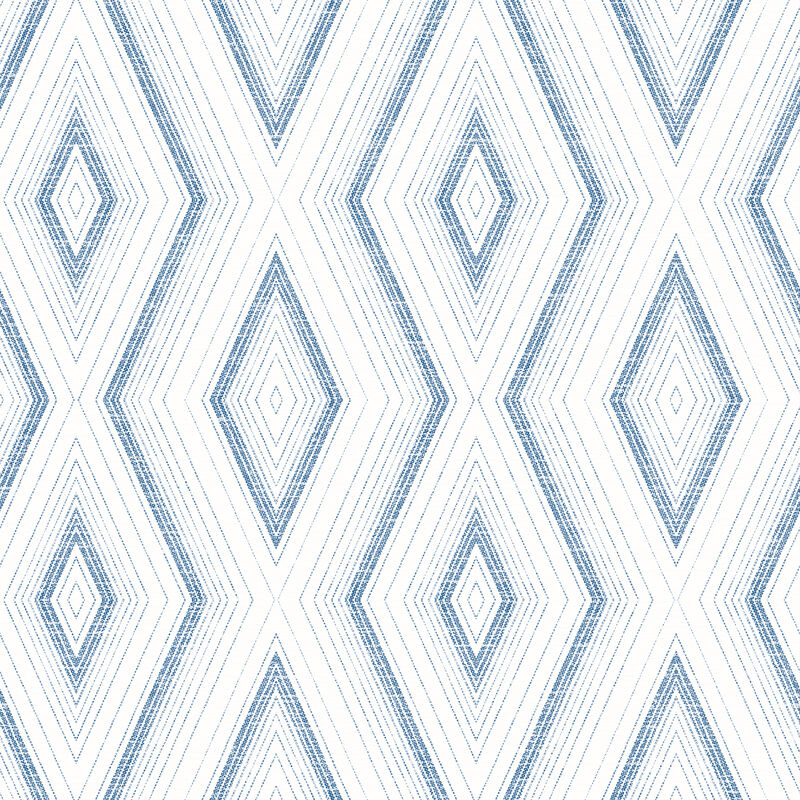 Santa Cruz Blue Geometric Wallpaper image number 0