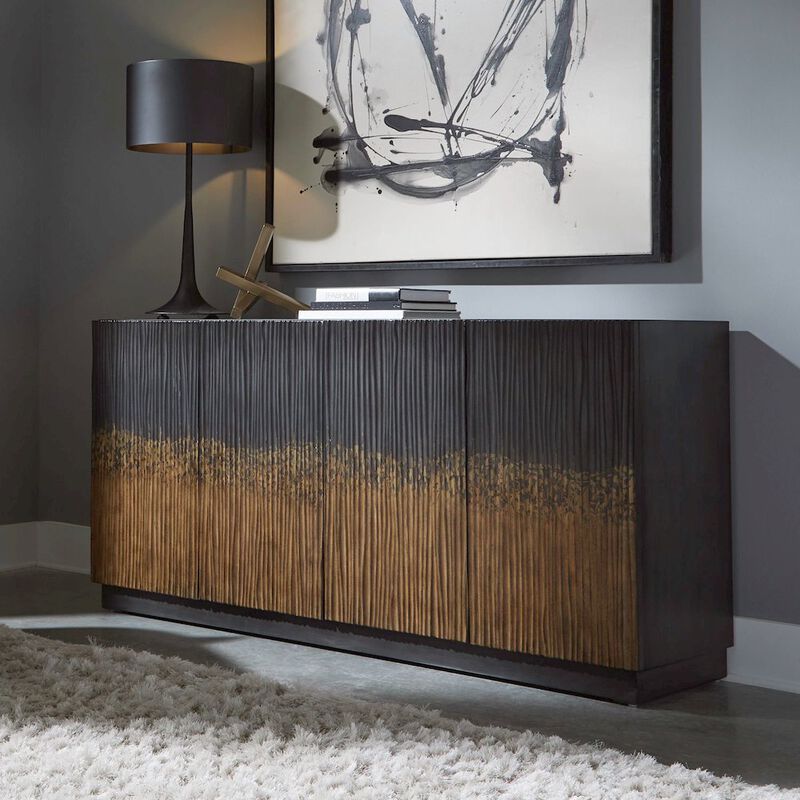 Liberty Furniture Fiore 4 Door Accent Cabinet  - Satin Espresso image number 8