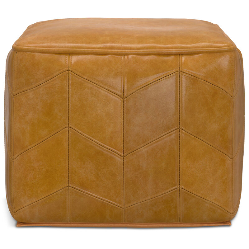 Simpli Home Morden Square Pouf image number 1