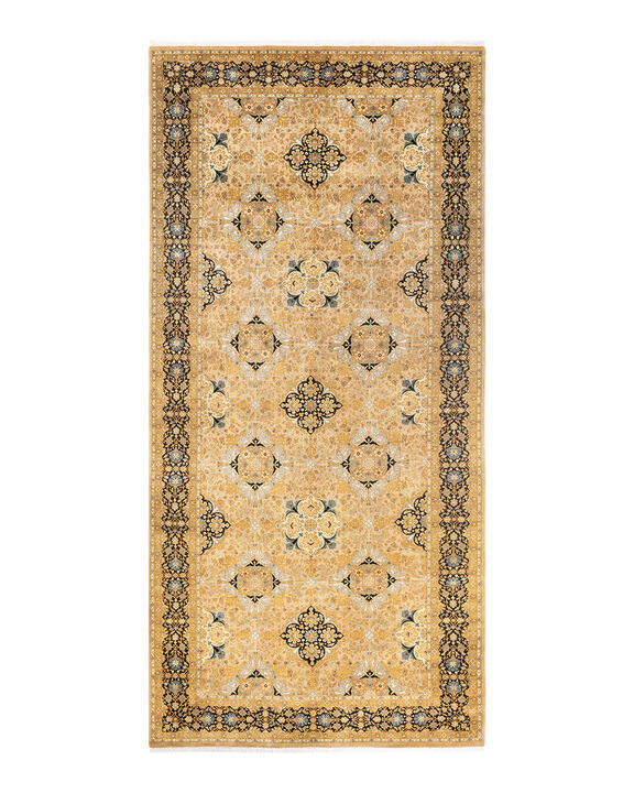 Mogul, One-of-a-Kind Hand-Knotted Area Rug  - Yellow, 6' 1" x 13' 1"