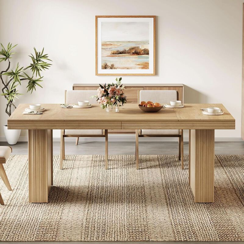 63" Dining Table Seats 6 image number 8