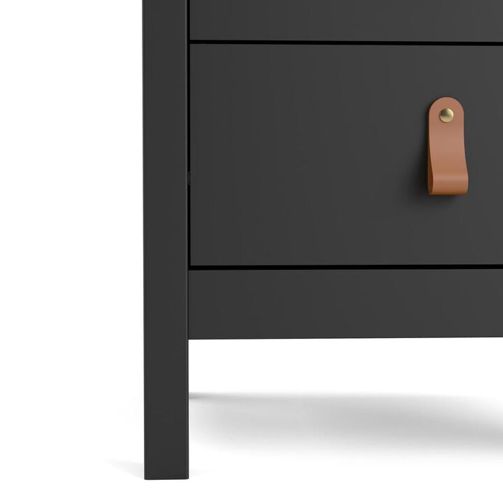 Tvilum Madrid 2 Drawer Nightstand, Black Matte