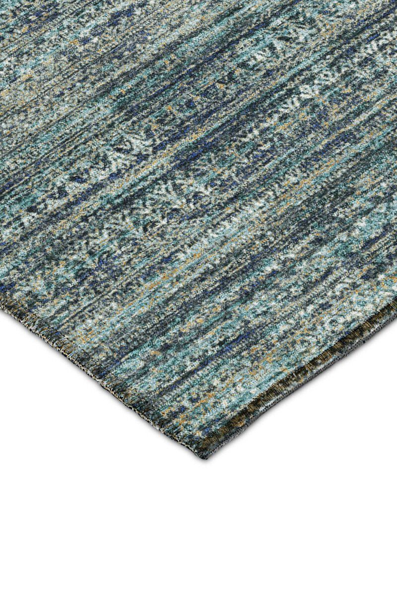 Solace SL3 Teal 8' Round Rug image number 4