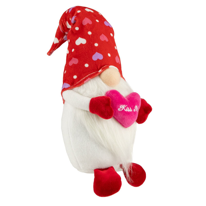 Kiss Me Hearts Valentine's Day Gnome - 16"