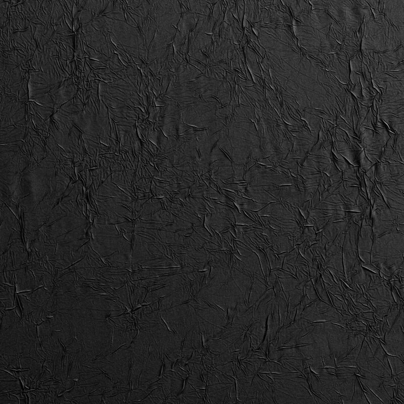 Ellis Curtain Portland Crushed Taffeta Rod Pocket Tailored Panel - 48x84", Black