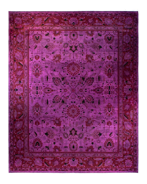 Fine Vibrance, One-of-a-Kind Handmade Area Rug  - Purple, 15' 5" x 12' 2"