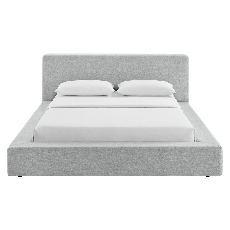 Luma Chenille Upholstered King Platform Bed Frame image number 5