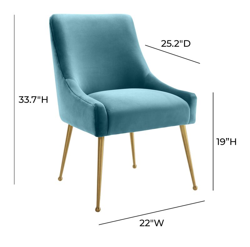 Beatrix Velvet Side Chair image number 5