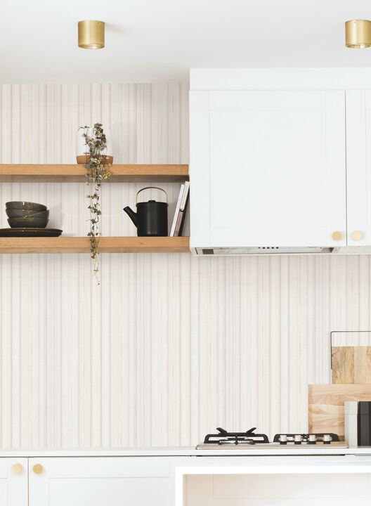 Striped Sunset Beige Peel & Stick Wallpaper