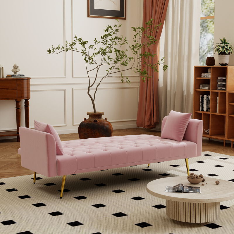 Limpis 72 inch foldable sleeper sofa image number 2