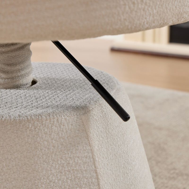 Haxcuk Chenille Upholstered Vanity Chair image number 6