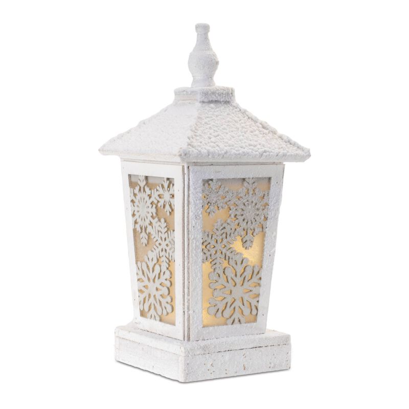 LED Holiday Lantern – Winter Scene Lighted Decor for Christmas Tabletop, Fireplace Mantel, or Window Display
