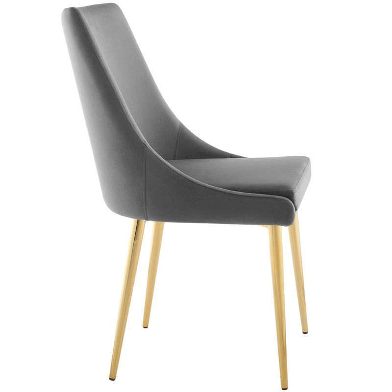 Viscount Modern Accent Performance Velvet Dining Chair image number 1