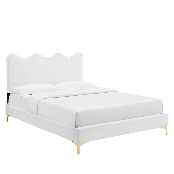 Modway - Current Performance Velvet Full Platform Bed