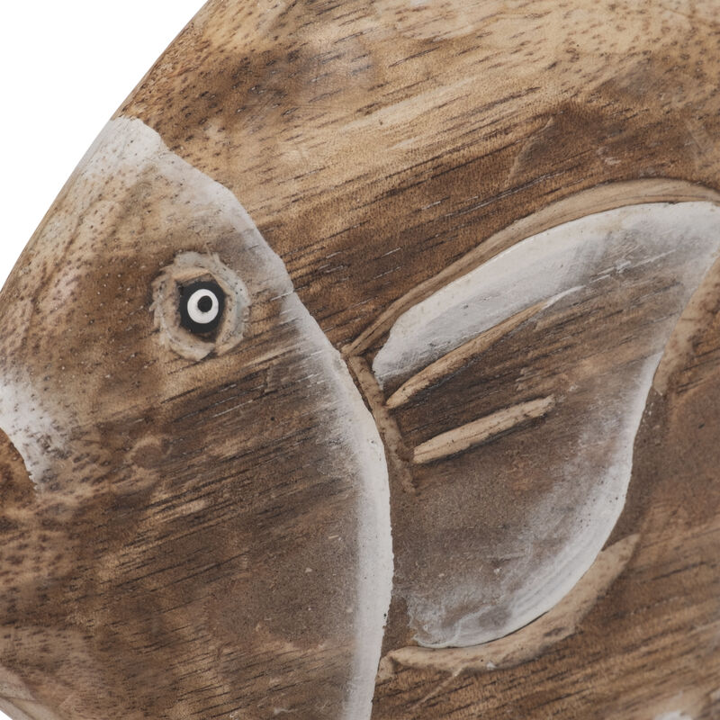 Wood, 8" Angel Fish, Natural image number 4