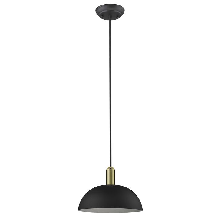 Hivvago Ingo 1-Light Matte Black Pendant