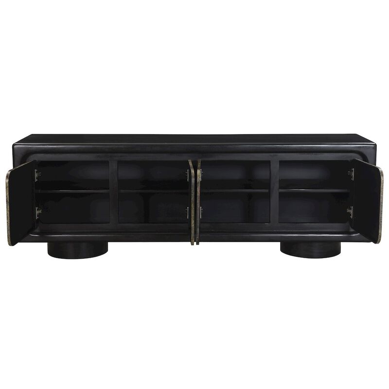 Balthazar 4-Door Sideboard in Multi-color Toned Iron