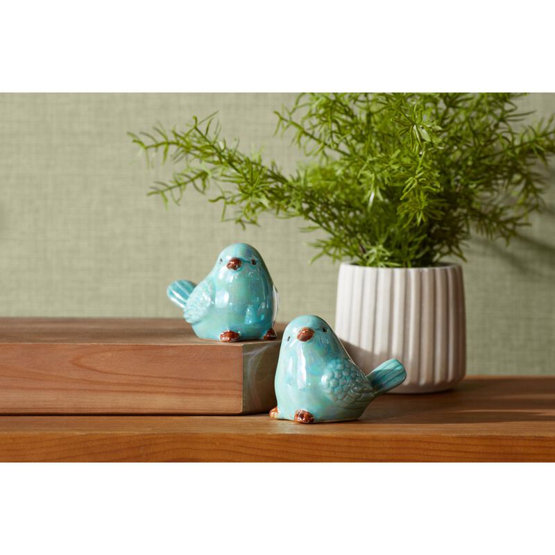 Bird Figurine Decorative Accent for Garden or Home Decor (Set of 6)