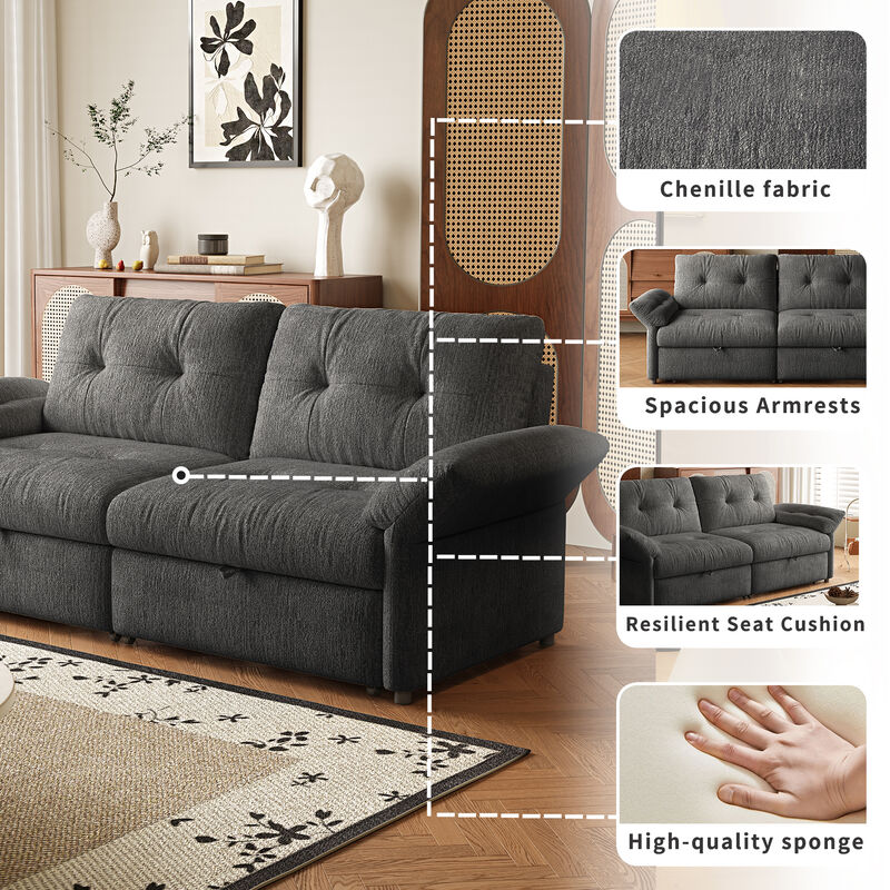 Snal convertible sofa bed image number 3