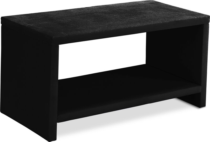 Meridian Furniture Cleo Black Velvet Night Stand