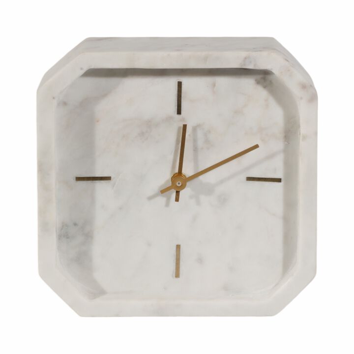 Valestone Marble Octagon Clock