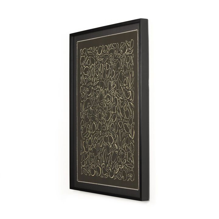 Cream On Black Glimmer by Laurel-Dawn Latshaw