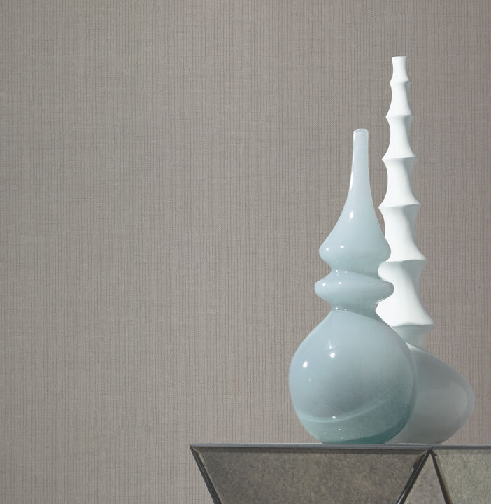 Gossamer Woven Silver & Grey Wallpaper