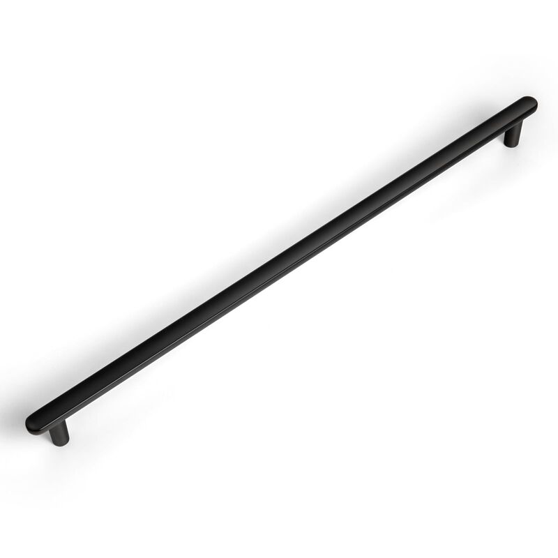 Goo-Ki 6 Pack 12 5/8"" Classic Curvature Matte Black Cabinet Handles - Timeless Appeal Meets Modern Functionality for Kitchen Dr