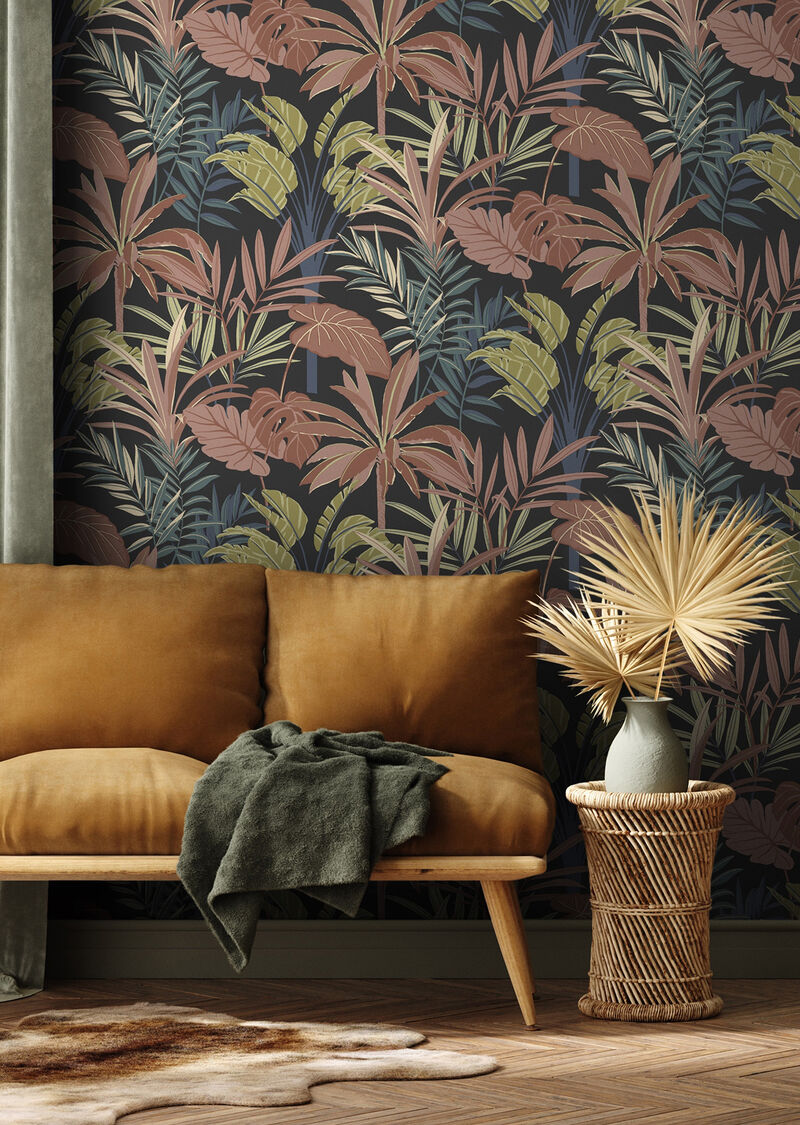 Rudyard Pink Tropical Flora Wallpaper image number 2