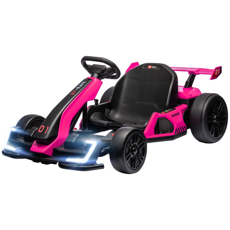 BreeBe 24V 7.5 MPH Electric Go Kart with Adjustable Seat, Slow Start image number 0
