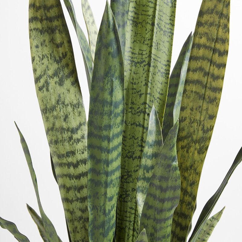 Artificial Snake Plant with Artisan Planter image number 4