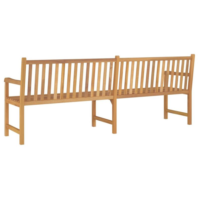 Garden Bench Warm Teak Wood Fine Sanded Teak Hardwood Large