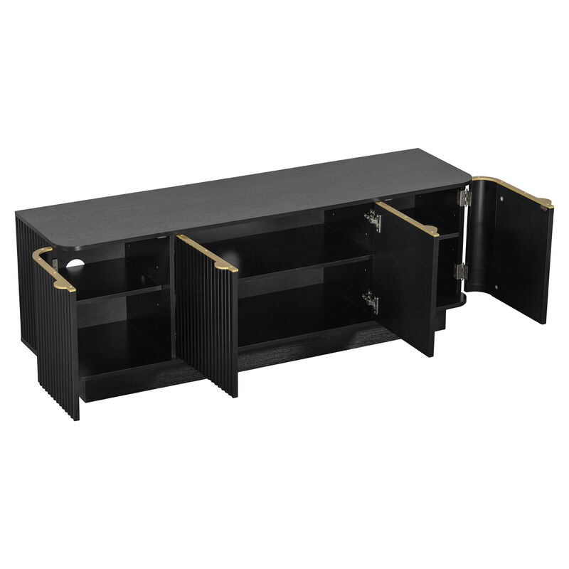 Glagta Mid-Century Modern TV Stand image number 3