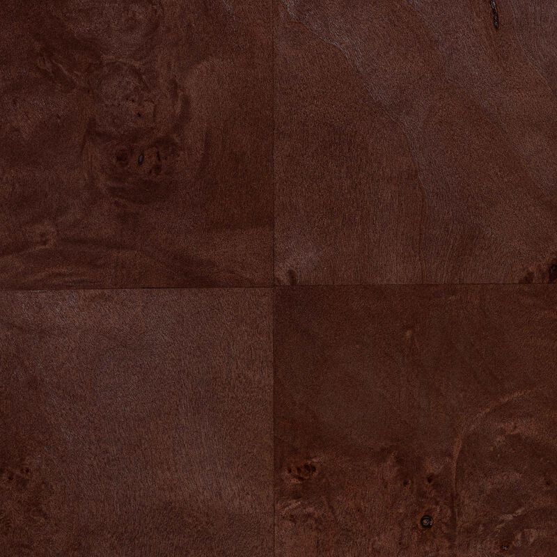 bali & pari Valora Real Burl Wood Storage Cabinet in Dark Walnut Brown - Modern Accent Cupboard with Double Doors and Brass Handles, Elegant Sideboard for Living Room, Entryway or Dining Area