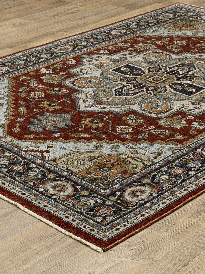 Aberdeen 5'3" x 7'6" Red Rug image number 2