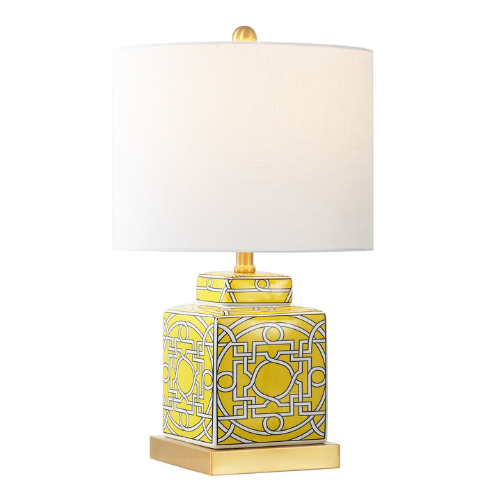 Catherine Ceramic/Metal Ginger Jar LED Table Lamp