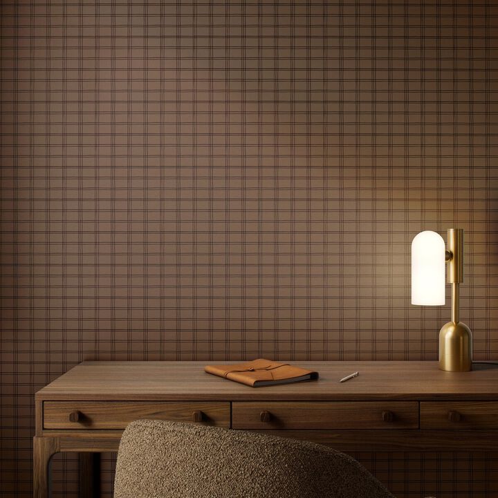 Hand Checks Wallpaper by Getty Images - Hand Checks Black & Tan II