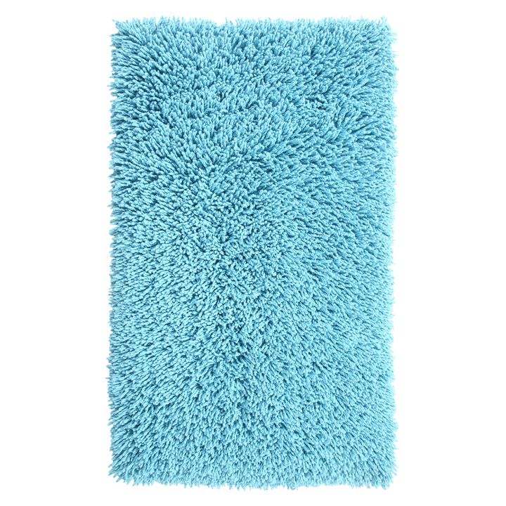 Knightsbridge Melbourne 220 GSF Non Skid Back Bath Rug 21 x 34 - Silver