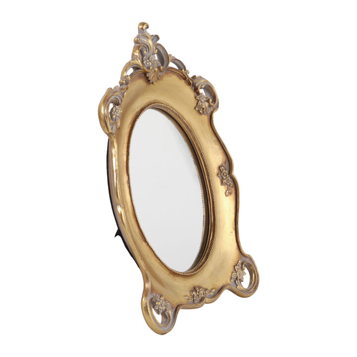 Baroque Table Top Mirror, Gold