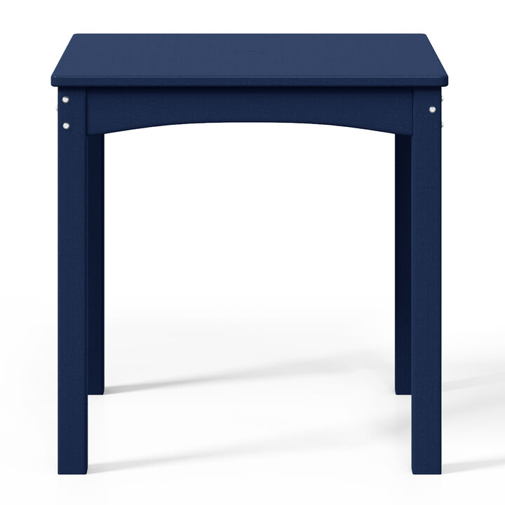 WestinTrends Kids 24" Wide HDPE Plastic Childrens Square Dinner Table