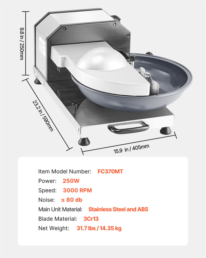 Food Processor Vegetable Chopper 3000RPM Food-Grade Stainless Steel Blender image number 6