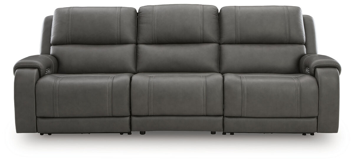 5Z-Harrenhurst 3-Piece Leather Dual Power Reclining Modular Sofa
