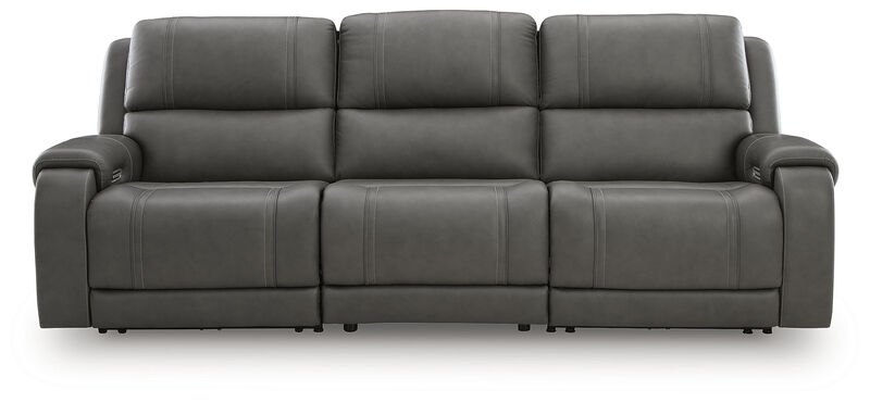 5Z-Harrenhurst 3-Piece Leather Dual Power Reclining Modular Sofa image number 0