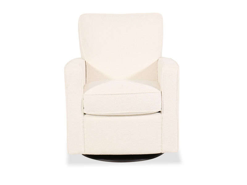Midtown Cream Swivel Gliding Chair