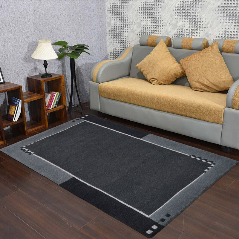 Rugsotic Carpets Hand Knotted Tibbati Wool Size Area Rug Contemporary Size T00205 image number 1