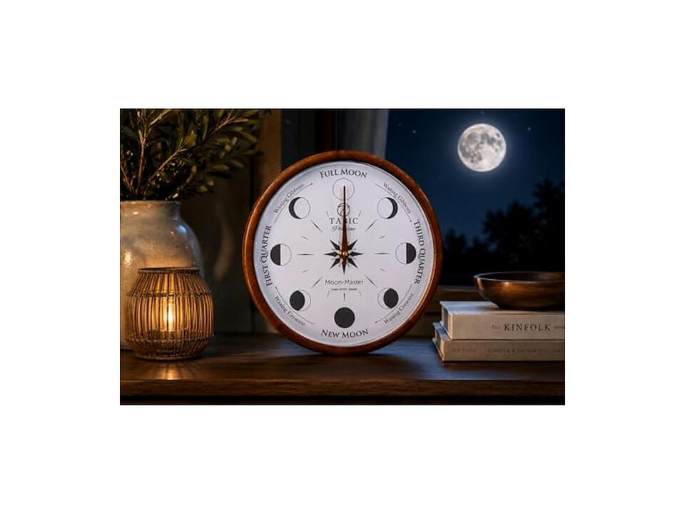 Planeteco Moon Master Precision Lunar Wall Clock Home Decor
