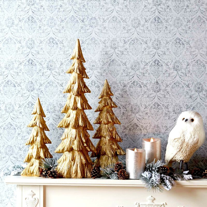 Tree for Holiday Decor, Seasonal Decoration, or Natural Home Accent (Set of 3)