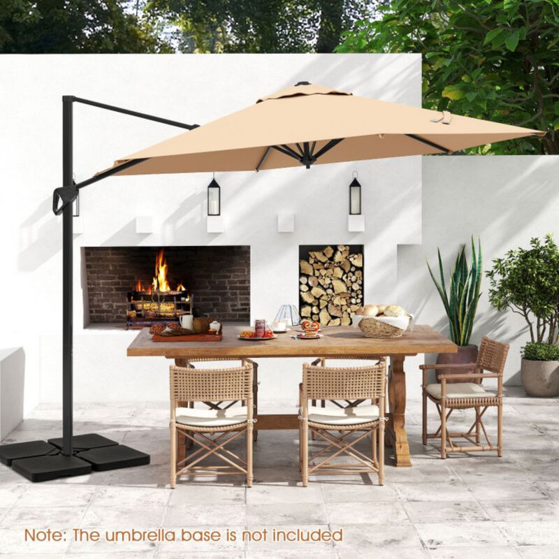 extra large rectangle patio umbrella Homy Casa 14.8 Ft Extra Large Rectangle Patio Umbrella Market Umbrella  Steel Frame Crank Lift Heavy Duty Outdoor Charcoal Gray in the Patio  Umbrellas department at Lowes.com
