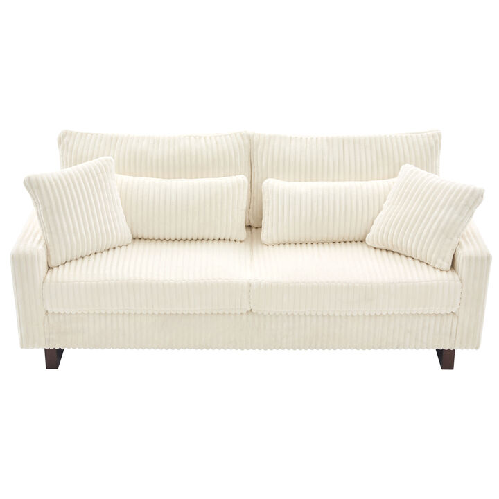 Merax Modern Corduroy Loveseat Sofa