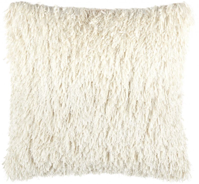 HomeRoots 20" Ivory Throw Pillow image number 0